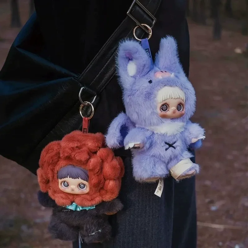 Echte Maymei 6 Stücke Schimmel Dunkler Wald Plüsch Anhänger Blind Box Flut Spielen Niedliche Vinyl Puppe Tasche Anhänger Dekorative Festival Geschenke