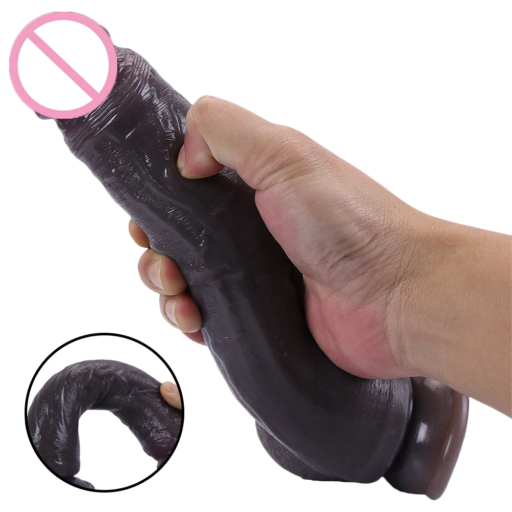 Realistic Dildo With Suction Cup Huge Black Adults Sex Toys For Woman Men Soft Dick Big Penis Anal Plug Vagina Erotic Sexy Shop