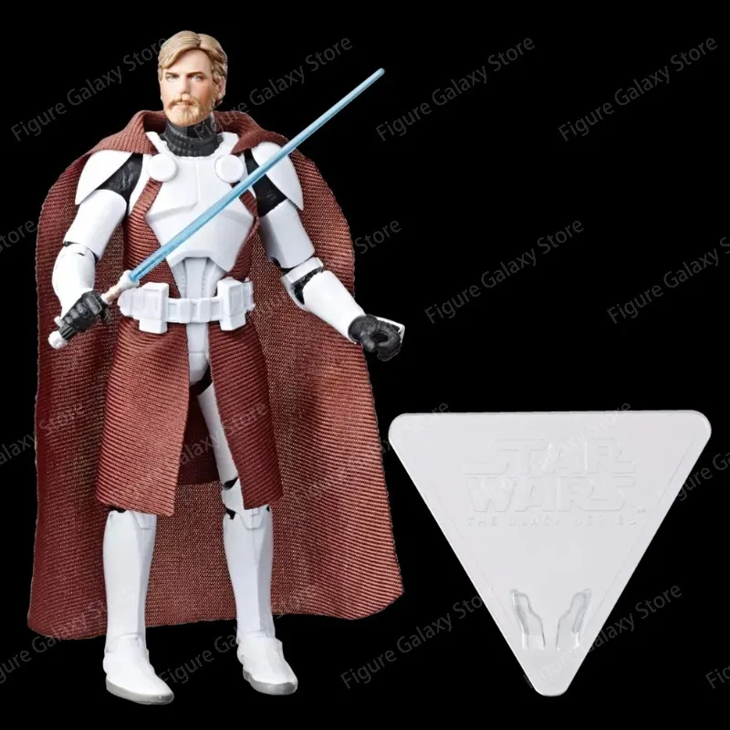 Genuine Hasbro Star Wars The Black Series Clone Commander Obi-Wan Kenobi 6 Inch Action Figure Collectible Model Toy in Stock view 3
