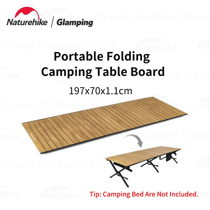 

Naturehike Outdoor Camping Table Board Portable Aluminum Alloy Table Board Folding Storage Furniture Accessory Folding Bed Panel