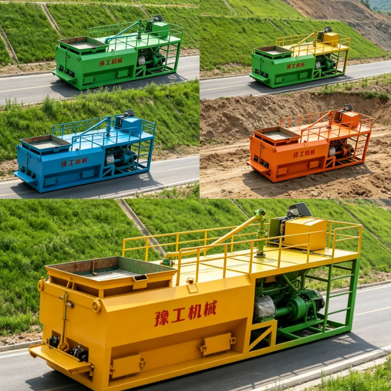 Customized High Pressure Hydroseeding Sprayer Grass Seed Mulching Equipment for Construction Site Slope Restoration