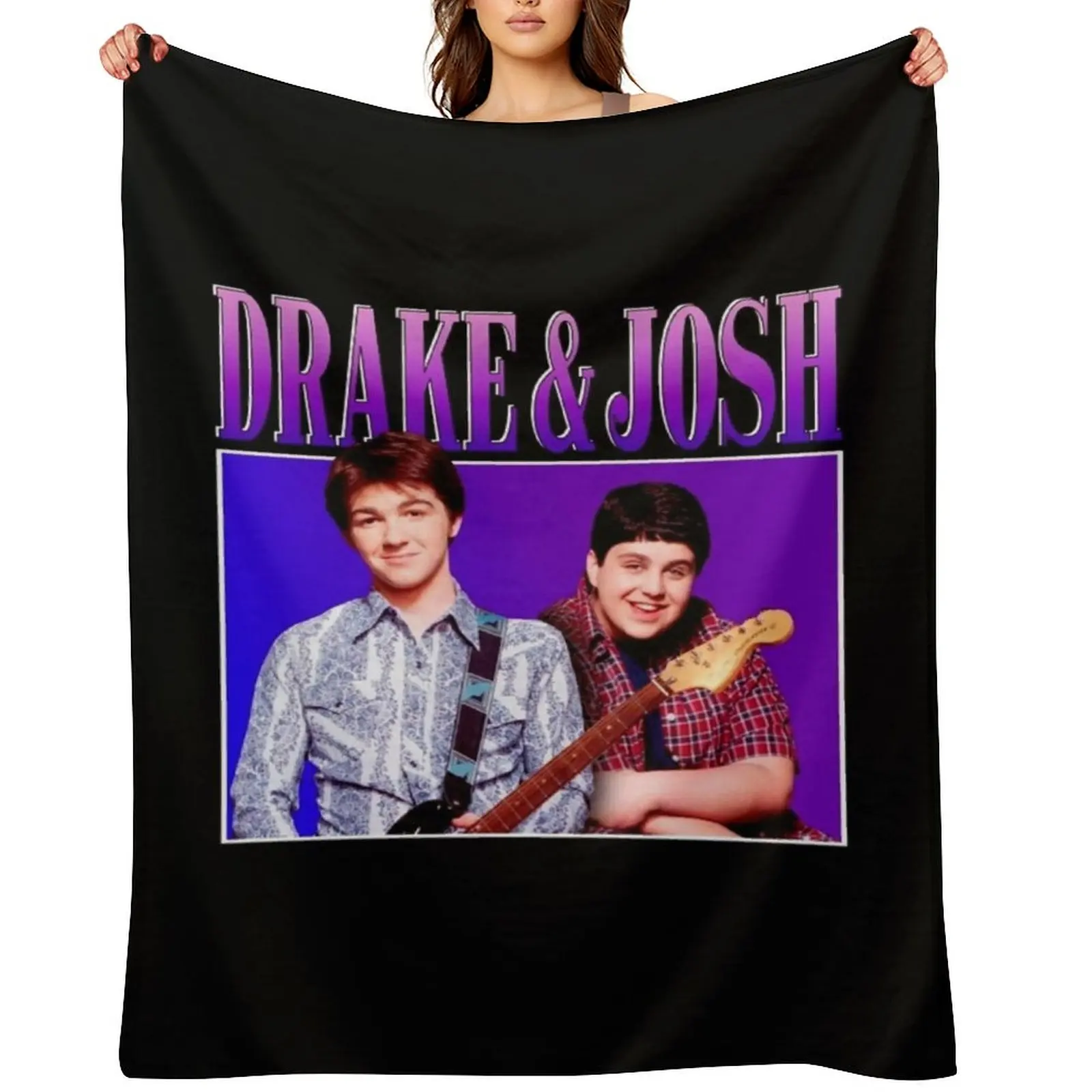 

Drake-and-Josh Throw Blanket Heavy Flannels Picnic Thin Blankets