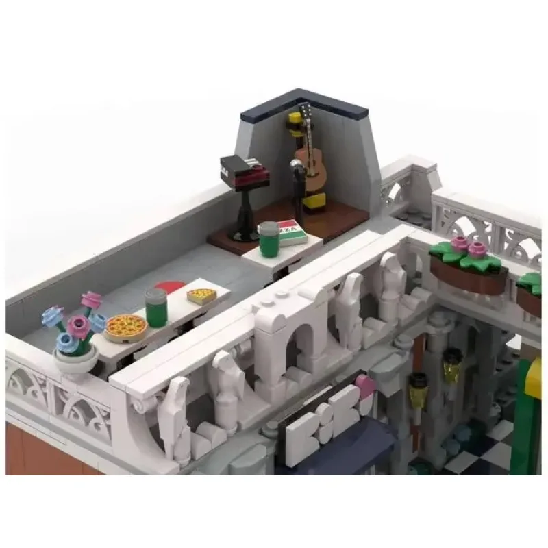 Moc Bouwsteen Restaurant & Dierenwinkel Model Technologie Baksteen DIY Assemblage Modulair Stad Street View Speelgoed Voor