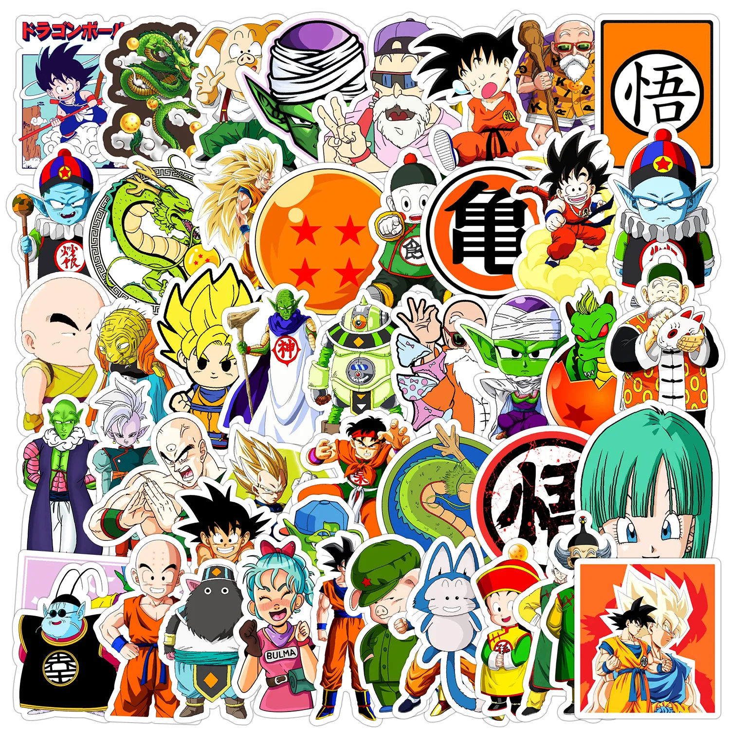 

10/50PCS Dragon Ball Hot Anime Graffiti Stickers Funny Cartoon Decal Notebook Phone Guitar Skateboard Waterproof Sticker Kid Toy