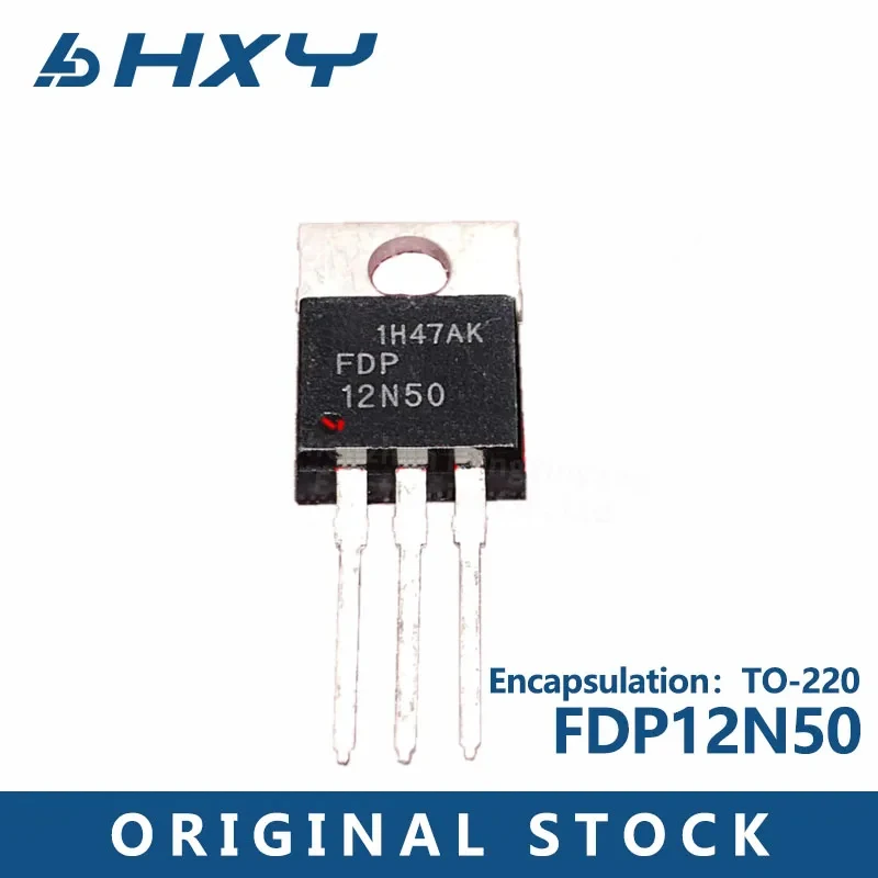 10PCS FDP12N50 field effect tubes with N-channel 500V 11.5A are directly inserted into TO-220