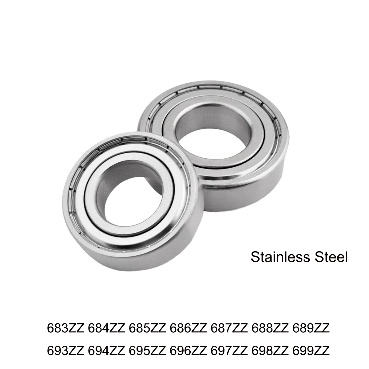 

2/5/10pcs Deep Groove Ball Bearing 683ZZ 684ZZ 685ZZ 686ZZ 687ZZ ~ 693ZZ 694ZZ 695ZZ 696ZZ 697ZZ 698ZZ 699ZZ Stainless Steel