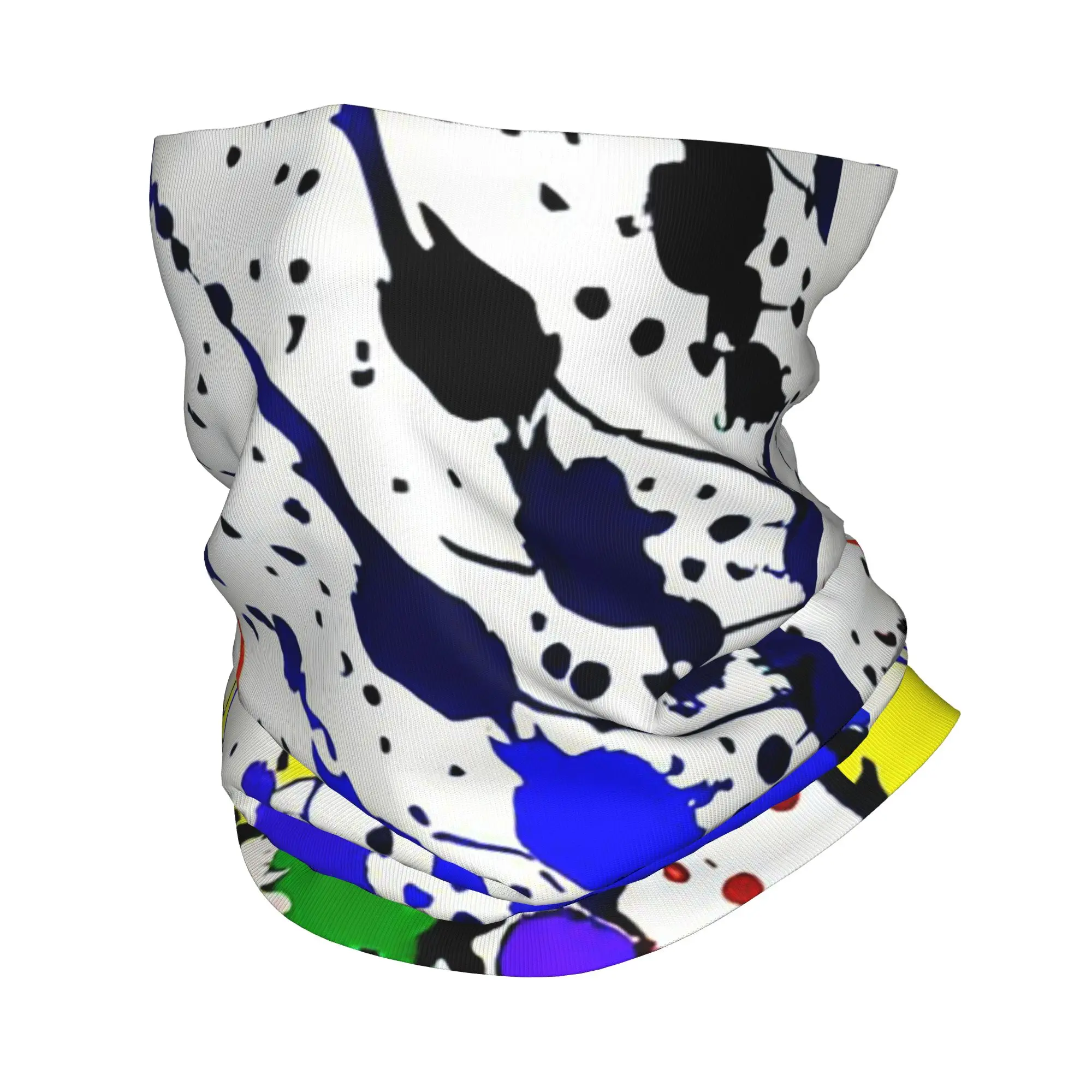 

Colorful Splatter Pattern Bandana Neck Gaiter Printed Wrap Scarf Warm Headwear Outdoor Sports For Men Women Adult