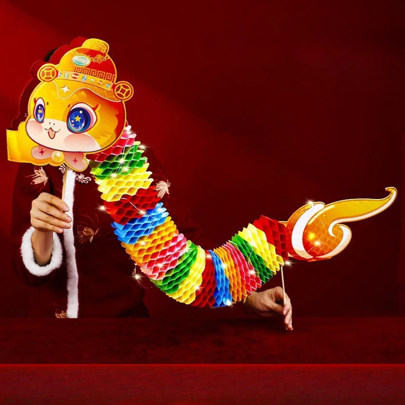 Chinese New Year Paper Snake Handmade Paper Snaketoys for Lantern Festival