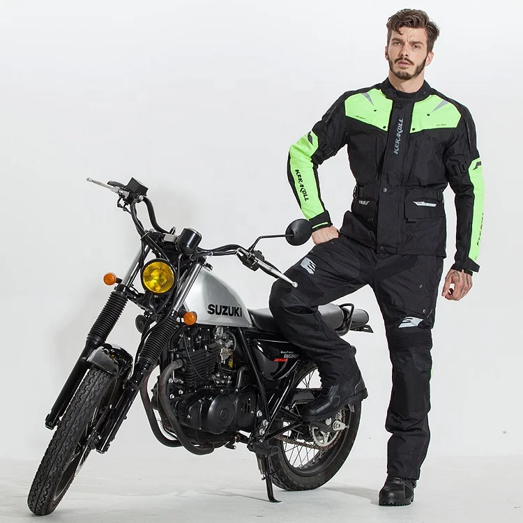 Chaqueta de motocicleta con protectores CE