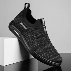 Fashion Lightweight Men Sneakers Mens Casual Shoes Running Shoes Breathable Slip on Wear-resistant Men Loafers Zapatillas Hombre