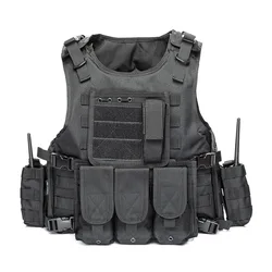 Outdoor Military Buckle Vest Hunting Air Gun Color Bullet Protective Equipment Army Combat Training Accessories Buckle Vest