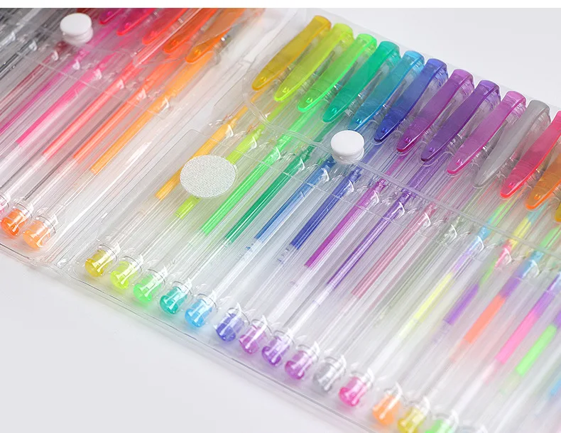 100/5Pcs Gel Pen Set 100 Colored Gel Pens for Coloring Books Drawing Doodle Crafts Scrapbooks Journaling Planner School Supplies