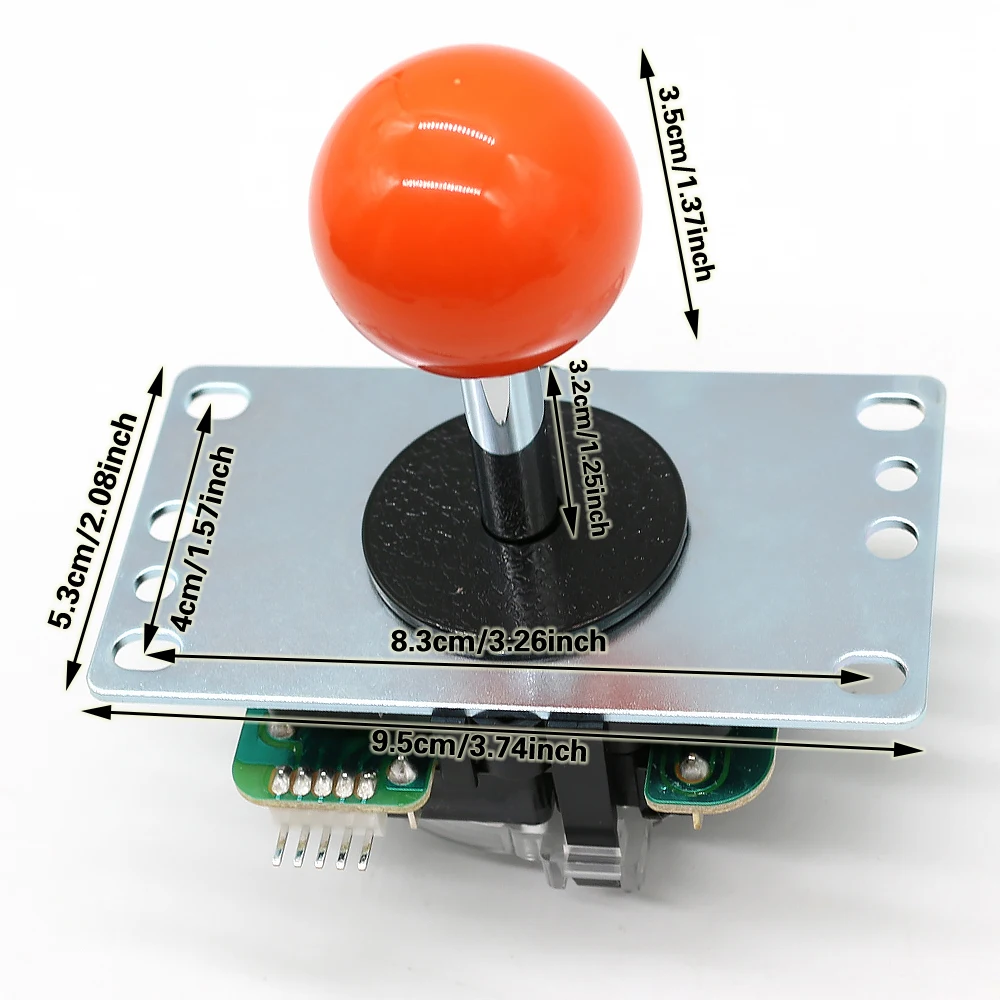 Original Japan Sanwa Joystick JLF TP 8YT Fighting Rocker With Topball 5pin Wire Jamma Arcade Vending Game PC Zero Delay Kit DIY