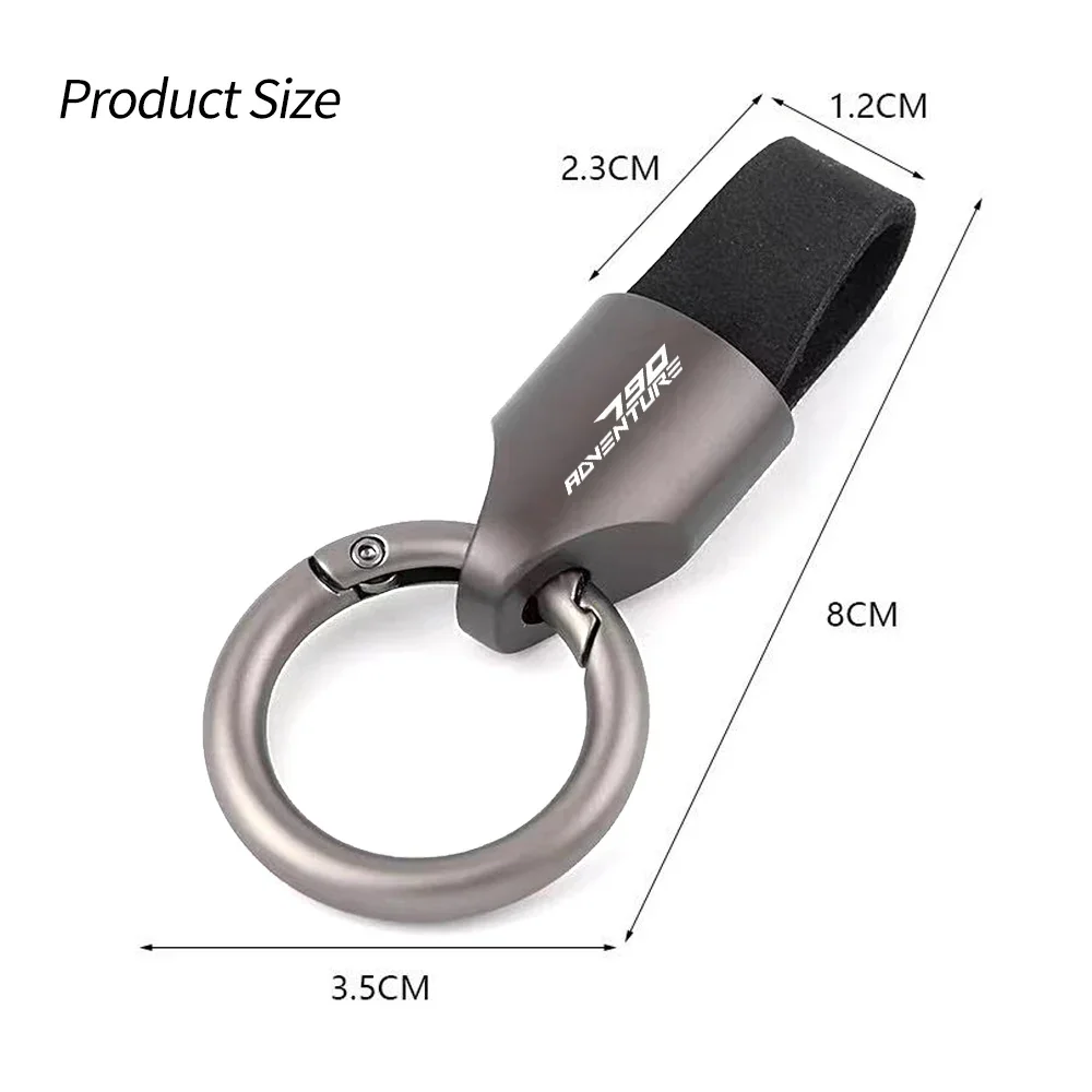 For KTM 790ADV 790 ADVENTURE 890 ADVENTURE 890ADV Luxury Leather Keychain Key Rings Motorcycle Accessories Hot Selling