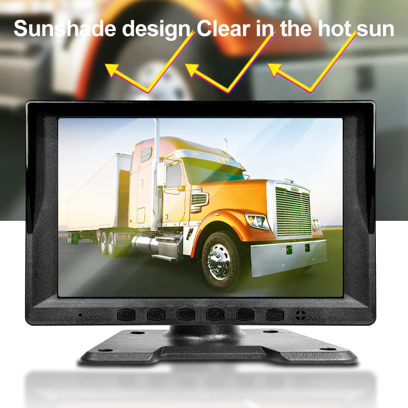8 بوصة 4CH MP5 لاعب سيارة DVR مسجل IPS رصد 1080P مقاوم للماء كاميرا احتياطية عدة لشاحنة مقطورة حافلة RV