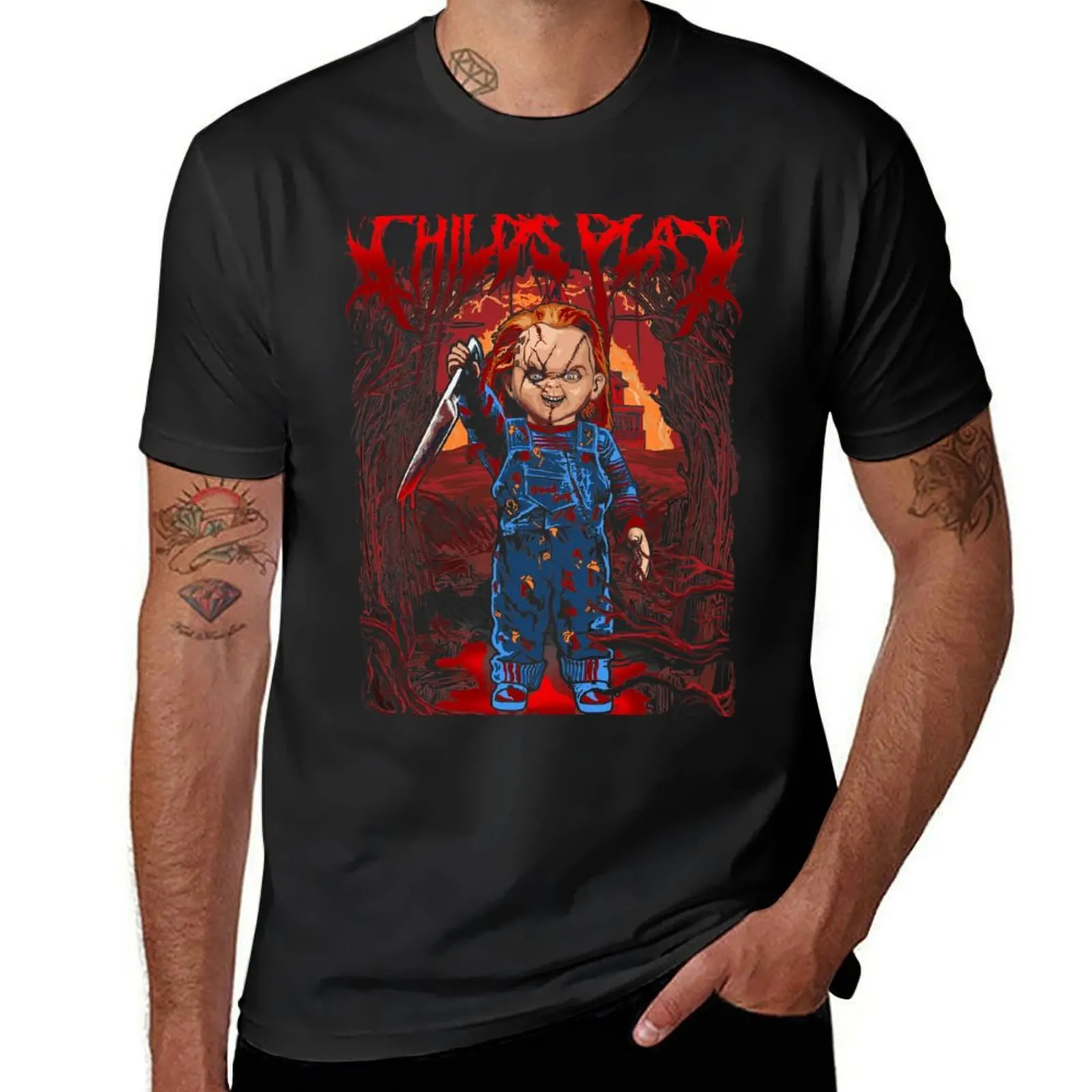 

Child's Play Fan Art T-Shirt summer tops Aesthetic clothing cute tops for a boy mens t shirts casual stylish