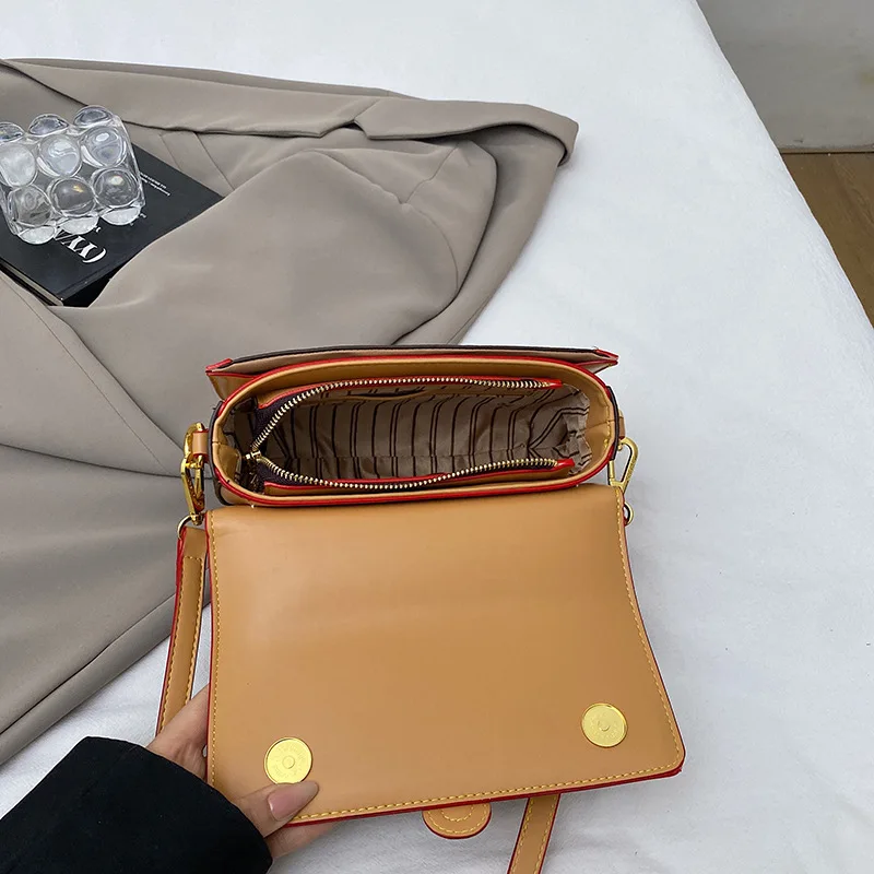 2025 حقيبة مربعة مطبوعة محفظة الكتف المتخصصة للنساء خمر حقيبة كروسبودي لوكس يوم إلى ليلة حقيبة موضة حقيبة رافعة #2