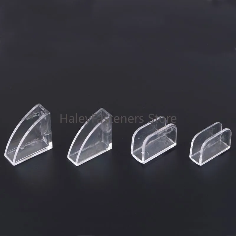 4pcs Triangle Square Clip Protector Table Corner Edge Transparent Guard Corner Cover Connecting Bracket Glass Coffee Table Angle