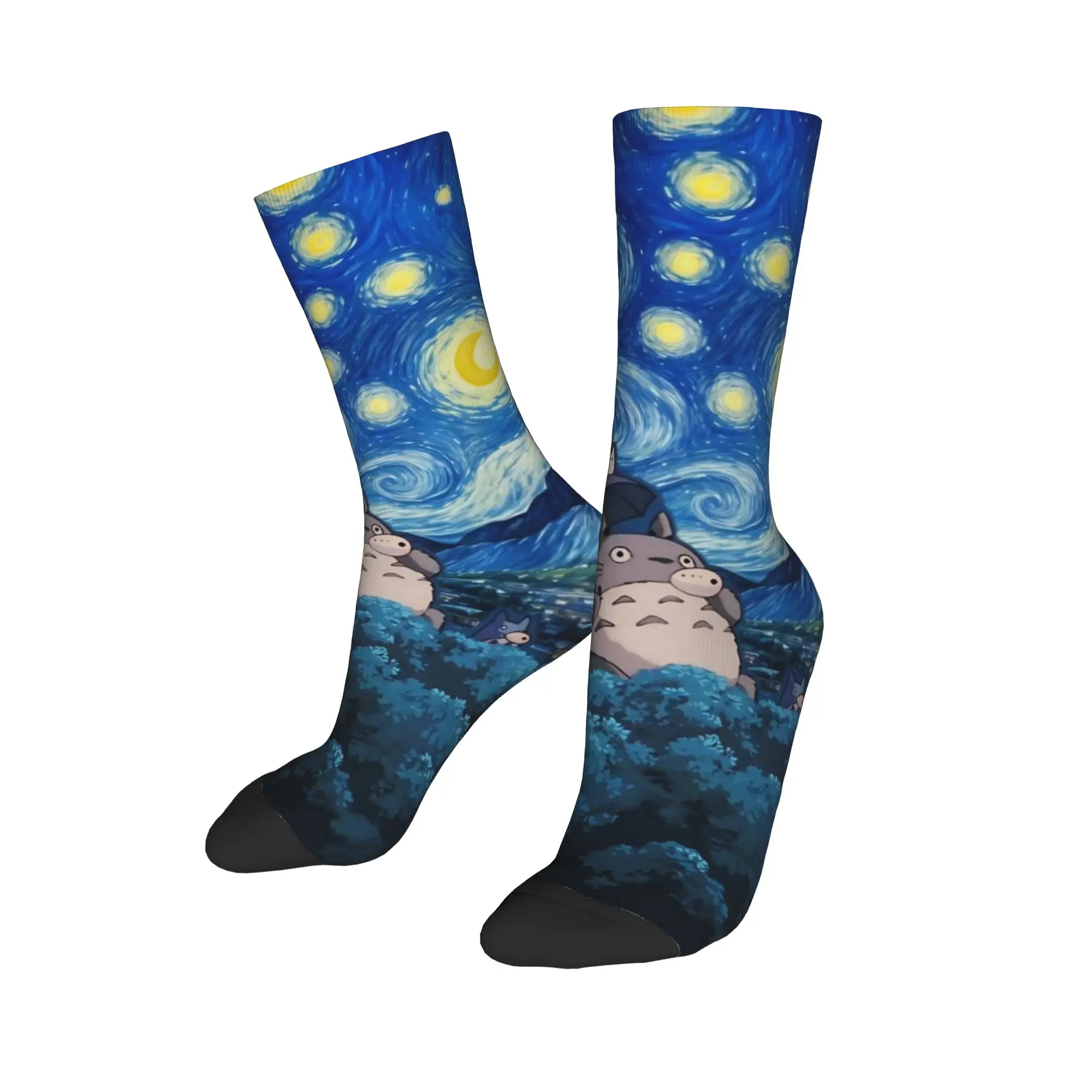 

Winter Warm Hip-hop Men's Women's Totoro-Miyazaki Anime Socks Non-slip Basketball Socks