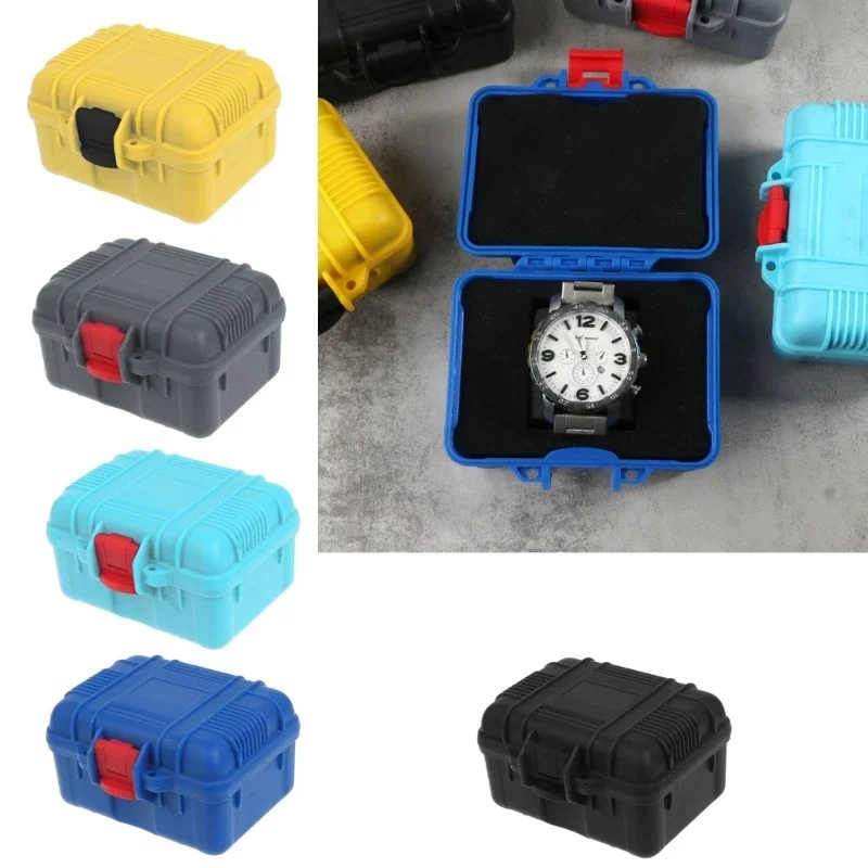 1 Slot Durable Watch Case Portable Plastic Watch Storage Box Waterproof Watch Storage Watch Case ABS Material