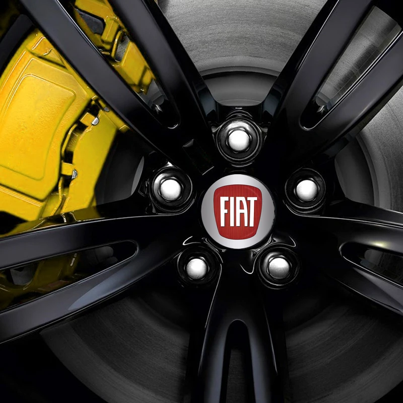 56mm car wheel hub center cover logo sticker For Fiat 500 500L 500X 124 Aegea MobiPanda Tipo Sedici Centoventi Fiorino Qubo Toro view 6