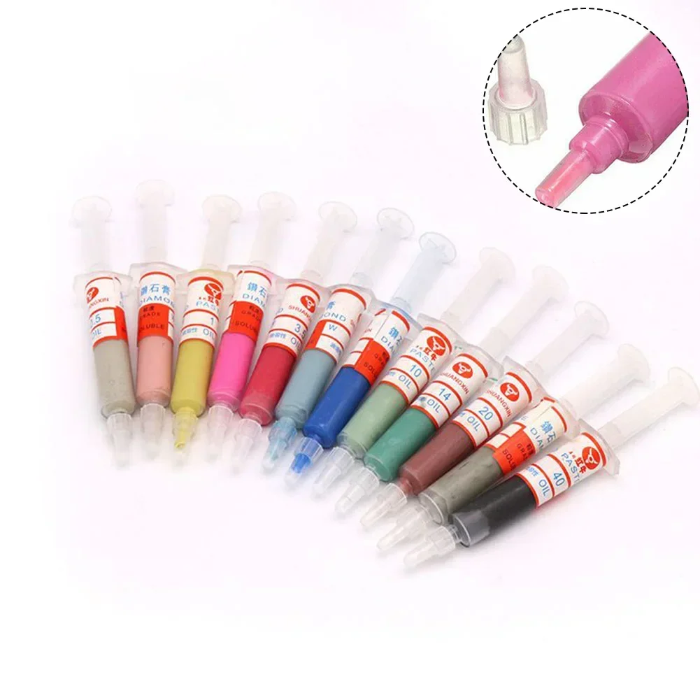 Diamond Abrasive Paste Diamond Polishing Lapping Pastes Compound Syringes Set 0.5-10 Micron Abrasive Tools