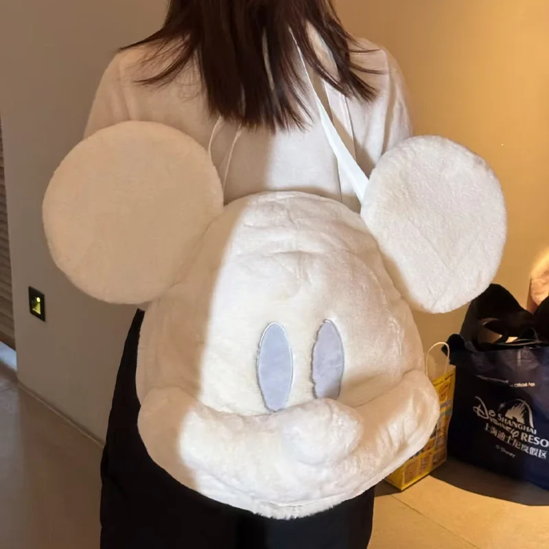 Zaino in peluche Kawaii Topolino Cartoon Borsa da viaggio di grande capacità Periferica Casual Sweet Lolita Pratico regalo per ragazze