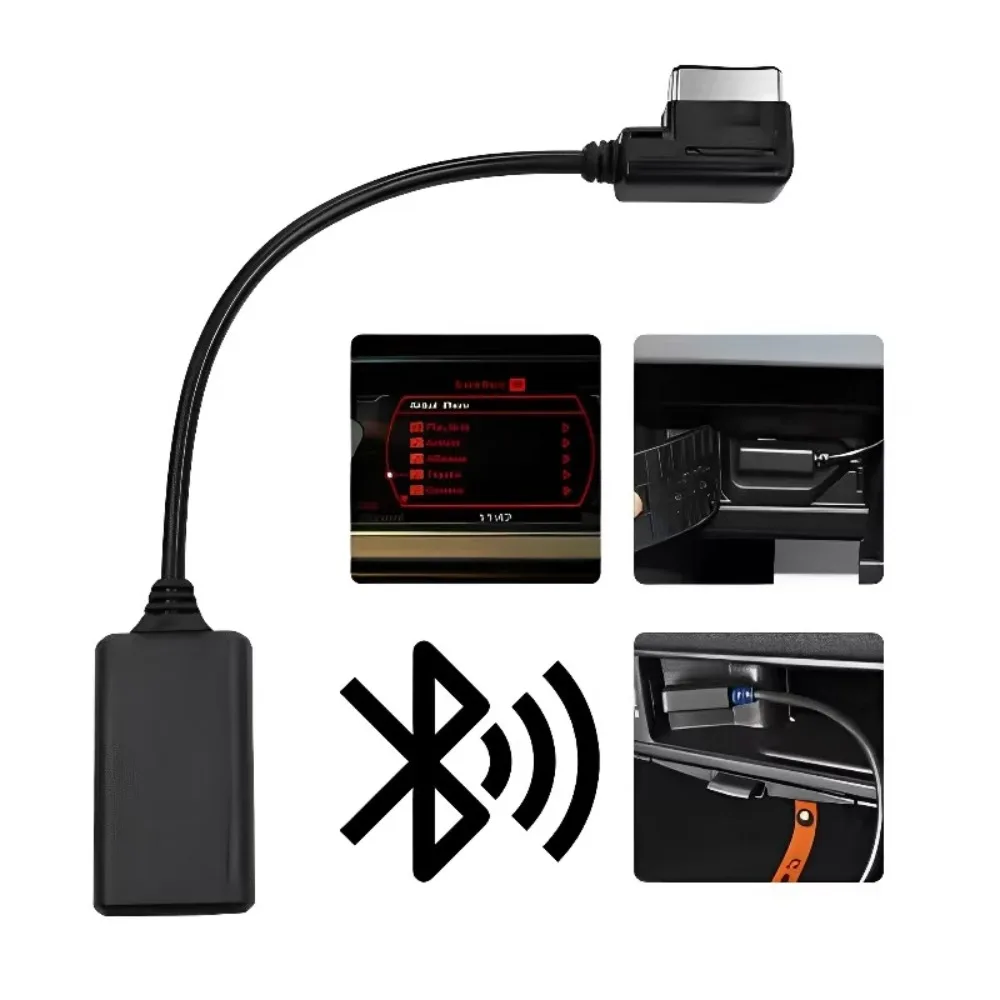 Hi-Fi Wireless Bluetooth Music Adapter Cable For Audi AMI Multimedia Interface view 2