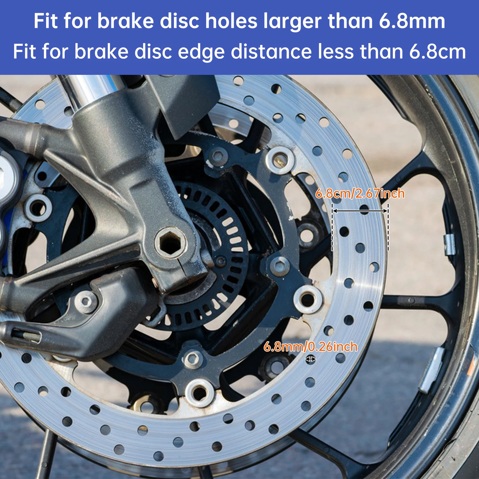Portable Security Anti Theft Disc Brake Lock for Motorcycle Scooter Dirt Pit Bike E-Bike Bicycle 4 Digit Passcode Rotor Lock - Image 2