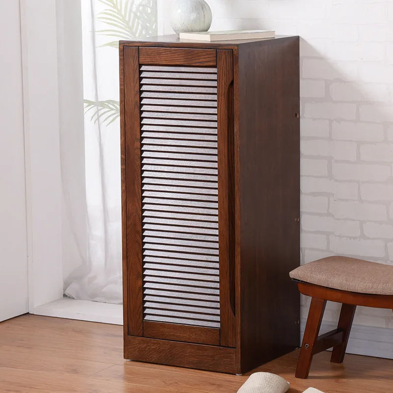 Solid wood screen simple living room corridor foyer cabinet partition shoe cabinet