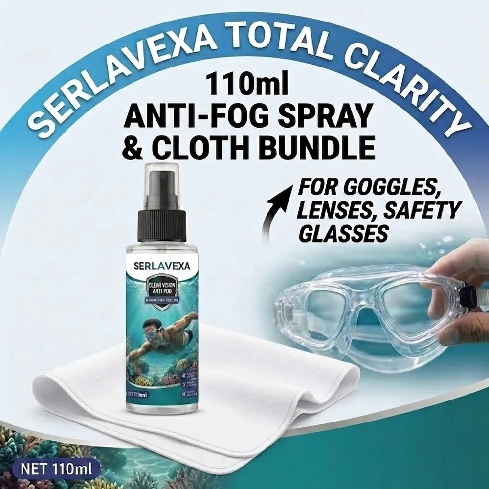 110ml Anti-Beschlag-Spray Brillenreiniger Defogger für Schwimmbrillen Tauchmasken Ski-VR-Helme Spiegel Klare Sicht
