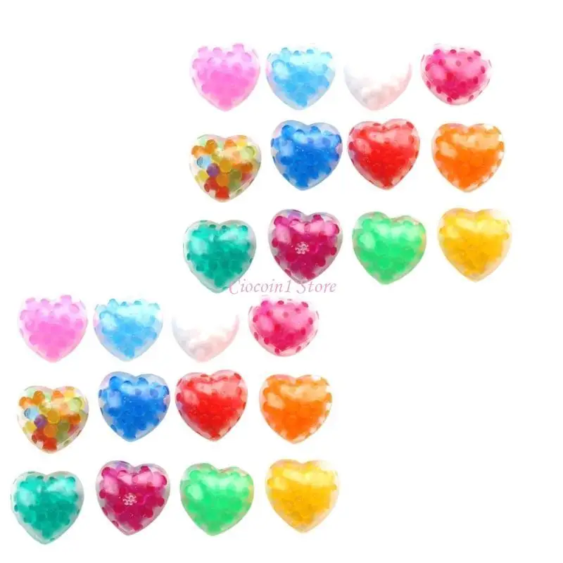 ノベルティ スクイーズトイ ハート バレンタインデー ランダムカラー カラフルハートボール 子供用 不安軽減 ティーン向け パーティー用品