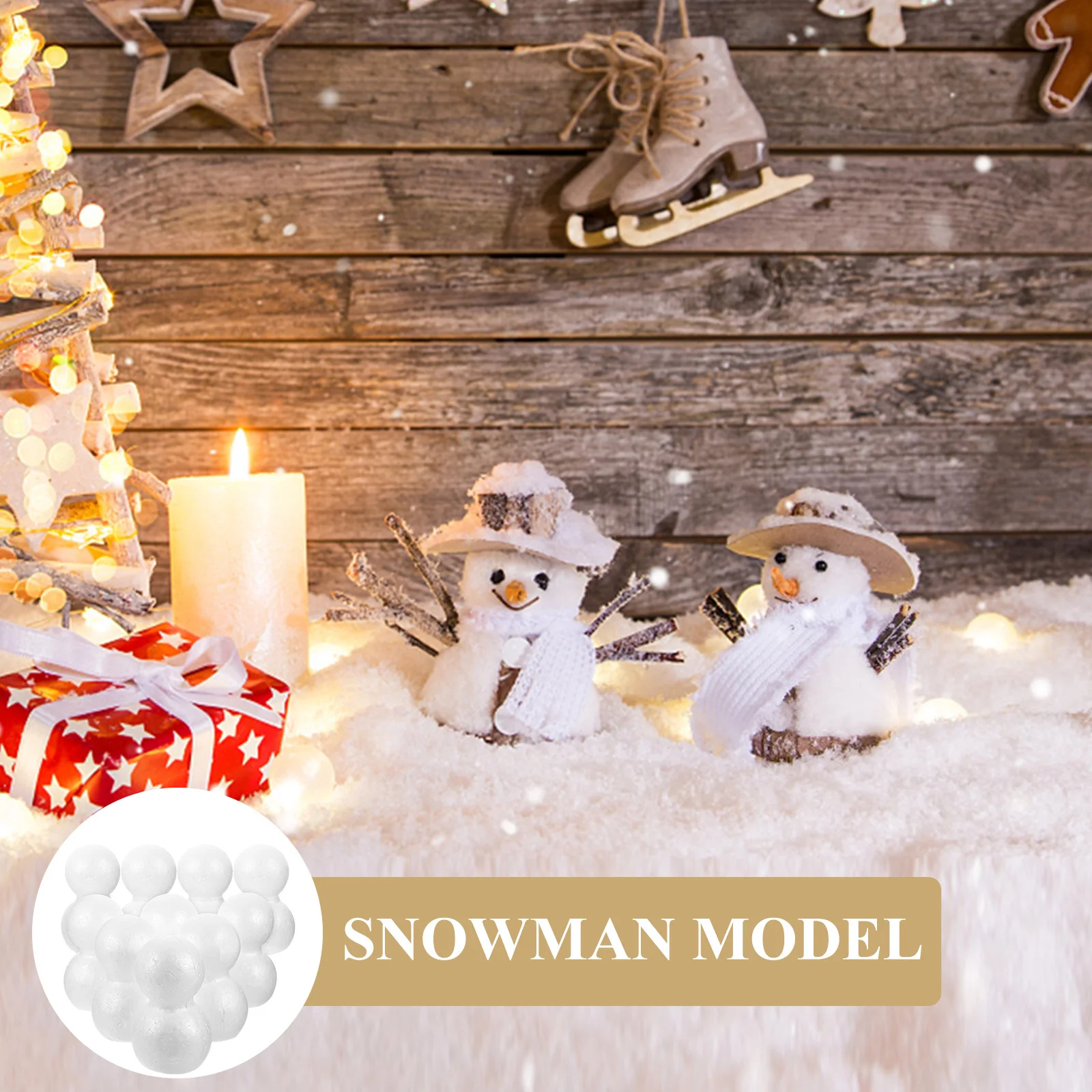 

10Pcs Snowman Crafts DIY Material Christmas Decoration Kit for Room Festive Layouts Unleash Imagination Handmade Ornaments