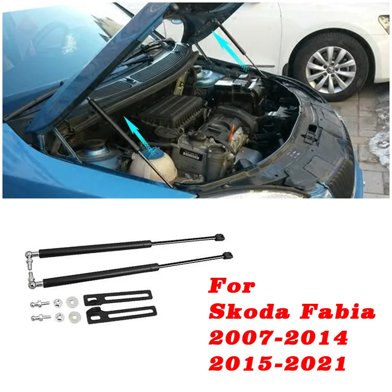 

2Pcs Car Gas Shock Hood Strut Damper Front Engine Hood Support Rod Lift For Skoda Fabia 2007-2014 2015-2021