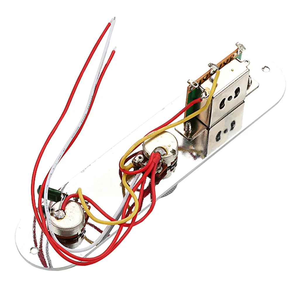 

Iron Plate Circuit 3-Way Control Plate Pre-Installed Wiring Harness For Guitar Volume Tone Adjustment Loaded Replacement Part