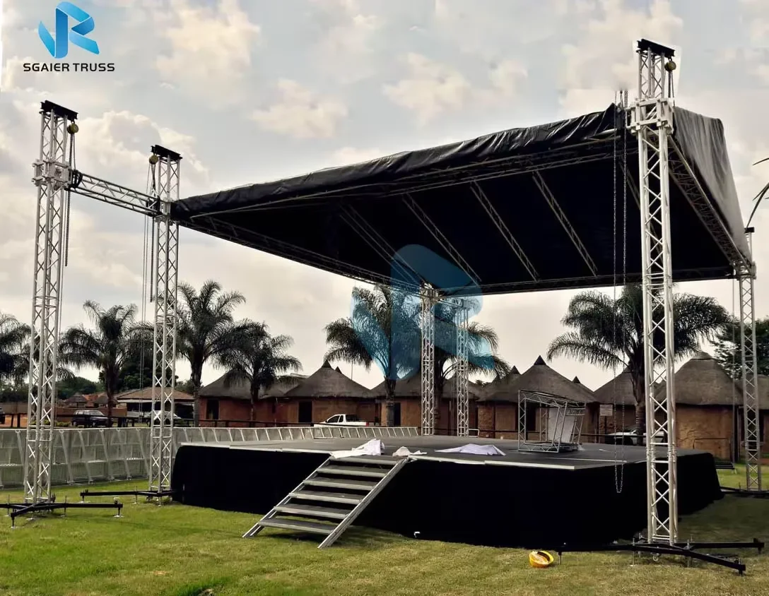 

Aluminum Truss Stage Cover With Pyramid Roof