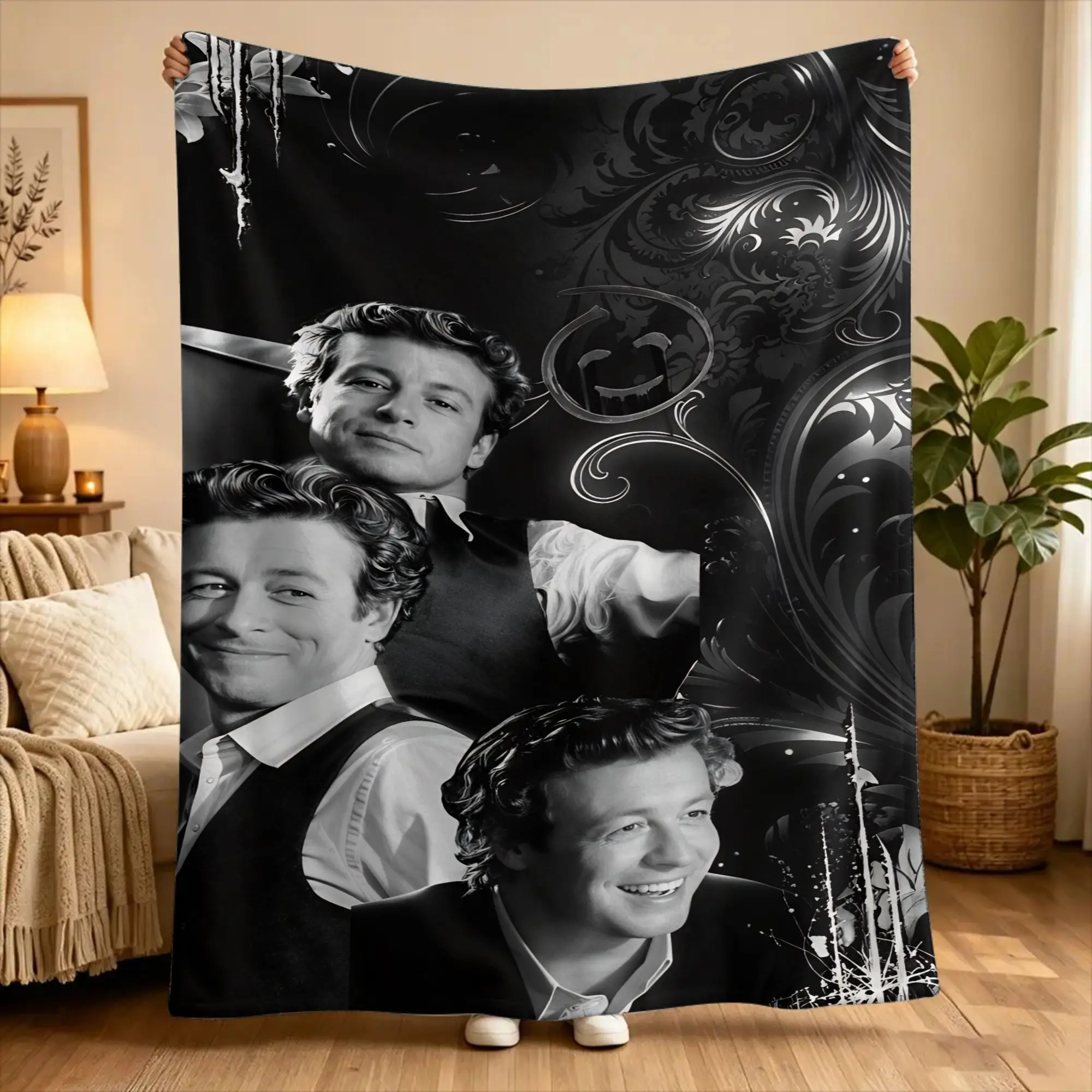 The Mentalists   Blanket  Soft Warm Aesthetic Plush Throw Blanket For Couch Chair Picnic Flannel Bedspread Bed Cover