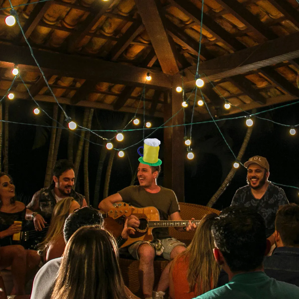 

Creative Beer Cup Hat Average Size Funny Costume Accessory Party Decor Holiday Cosplay Stage Performance for Men Women