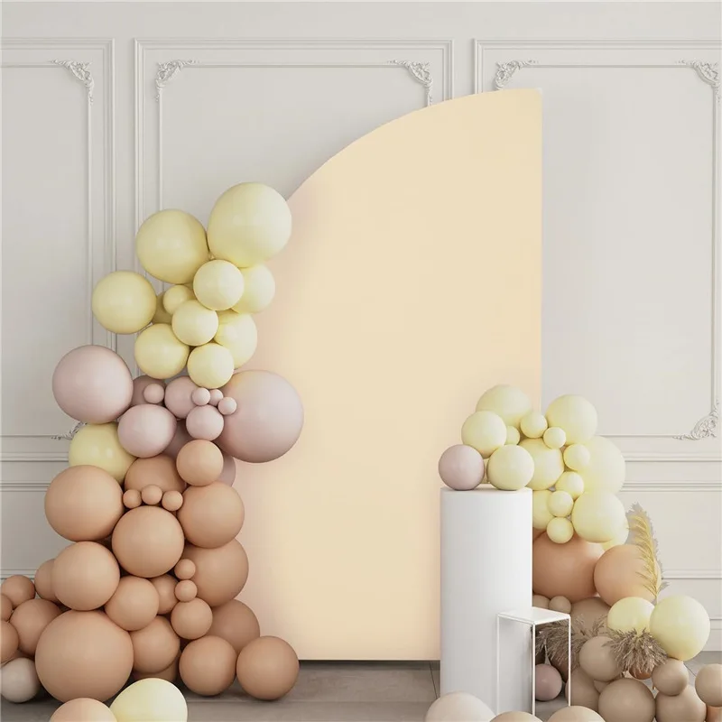 

Half Moon Spandex Arch Stand Cover - Double Sided Stretchy Backdrop For Wedding, Birthday, Baby Shower & Graduation Decorations