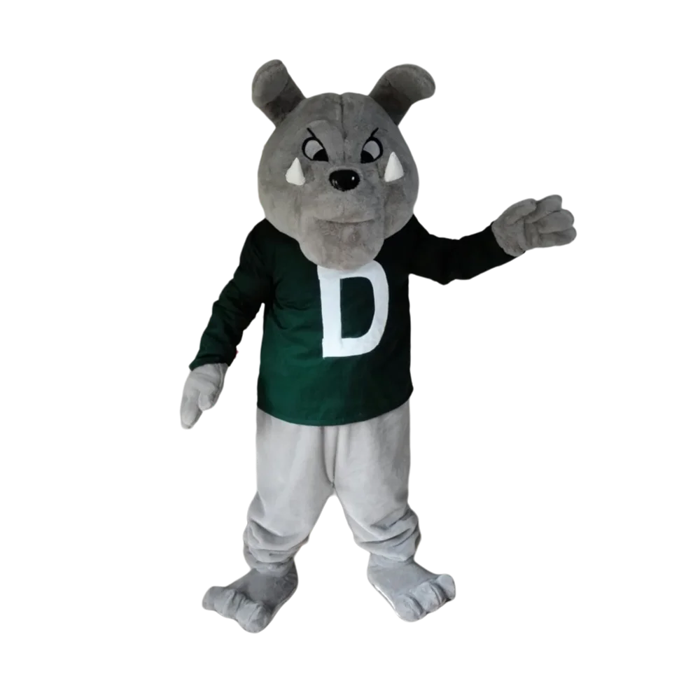 grey bulldog mascot costume bull dog custom cartoon character cosplay fancy dress mascotte theme carnival costume anime kits1294