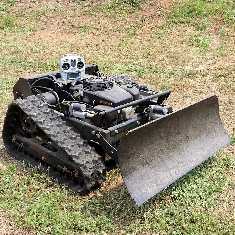 New Bestseller 600mm wireless 4 Stroke Petrol Engine Remote Control Lawn Mower with Push shovel