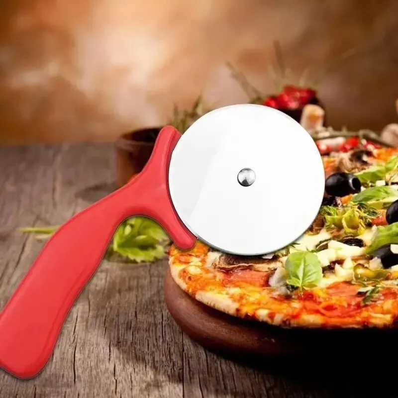 Stainless Steel Pizza Cutters Pastry Roller Cutter Pizza Knife Cookie Cake Roller Wheel Scissor Bakeware Kitchen Accessories