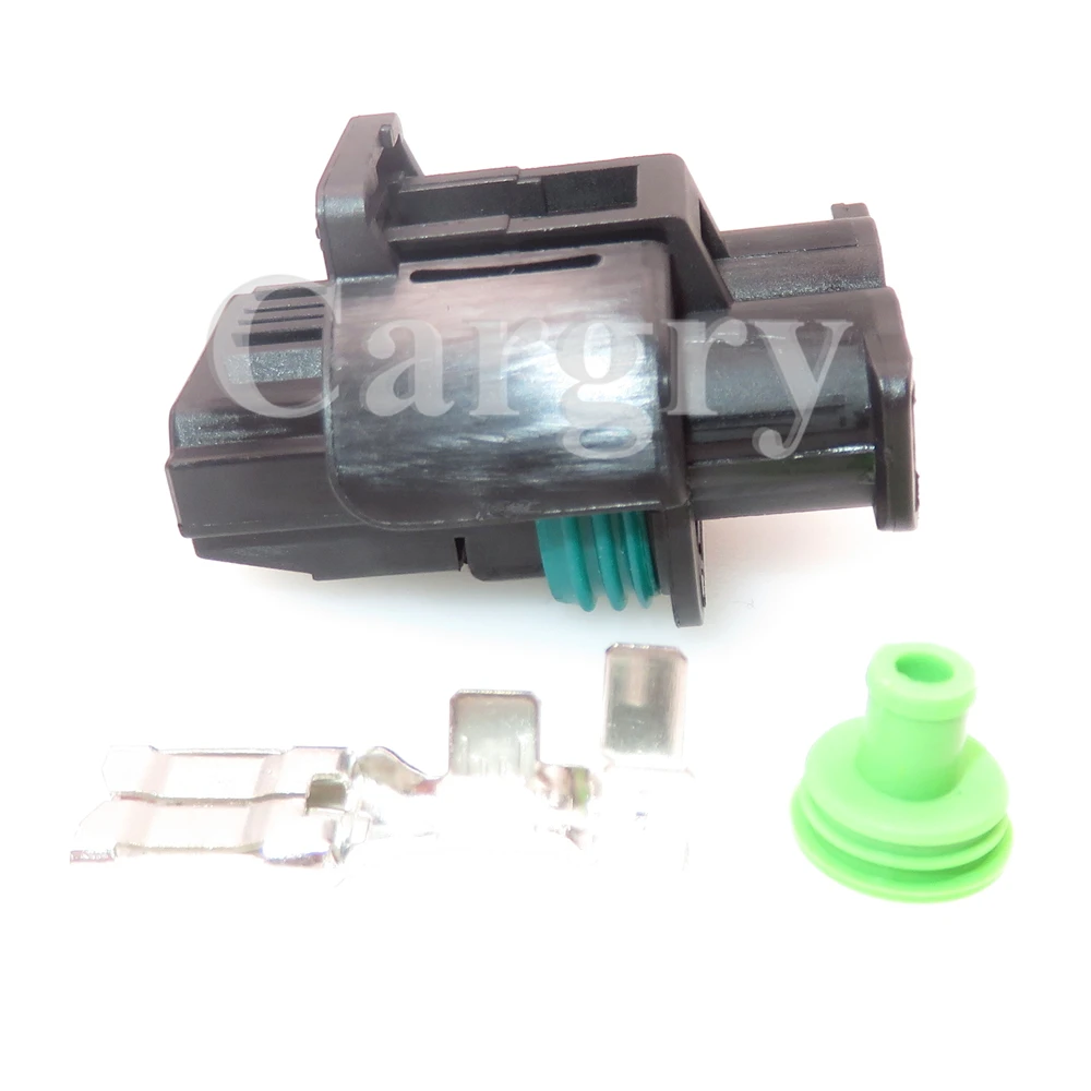 1 Set 2P Automobile Fan Motor Cable Socket AC Assembly 1544317-1 1544678-2 Car Waterproof Large Power Current Connector