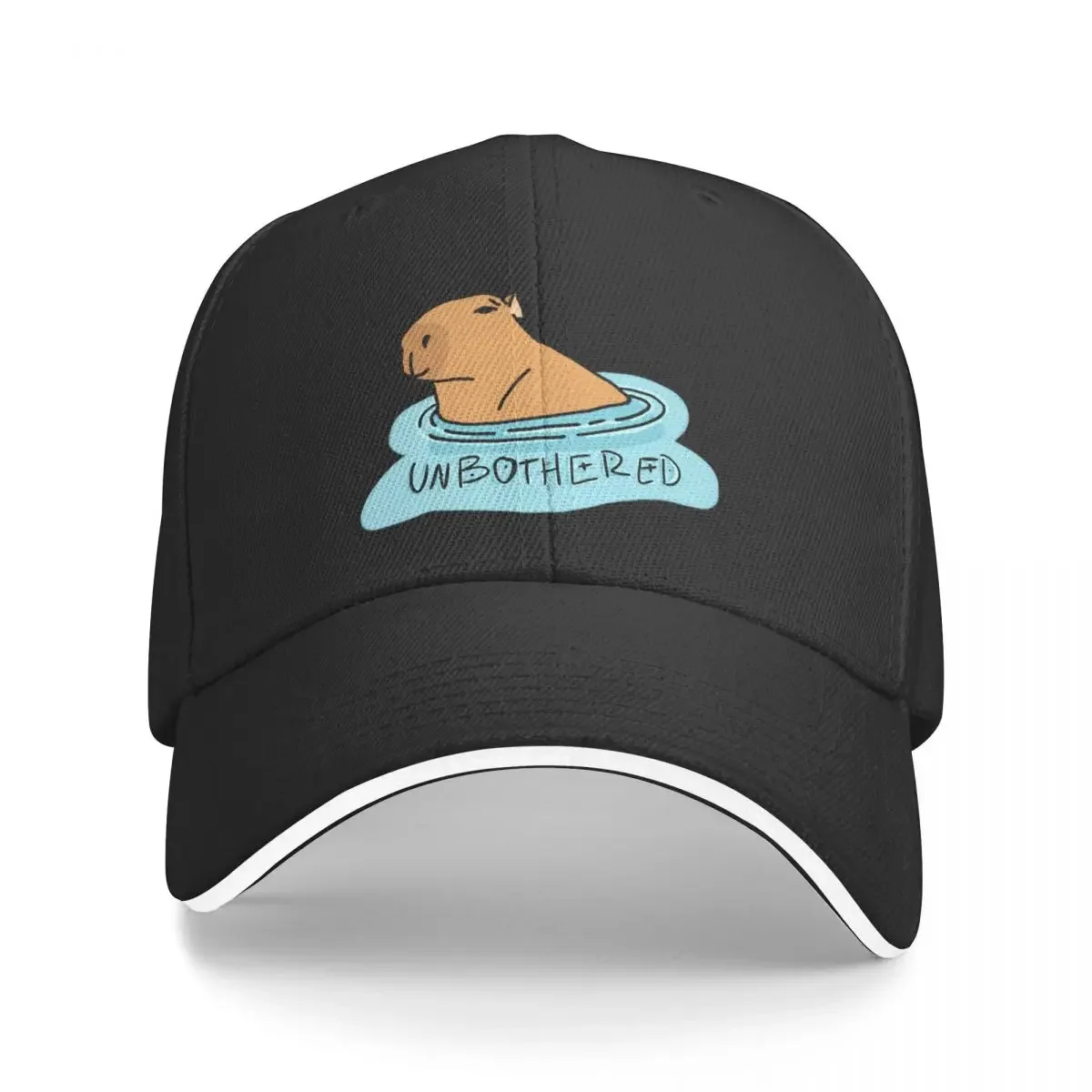 Unbothered Capybara Baseball Cap Kids Hat Beach Bag Hood Men's Caps Women's