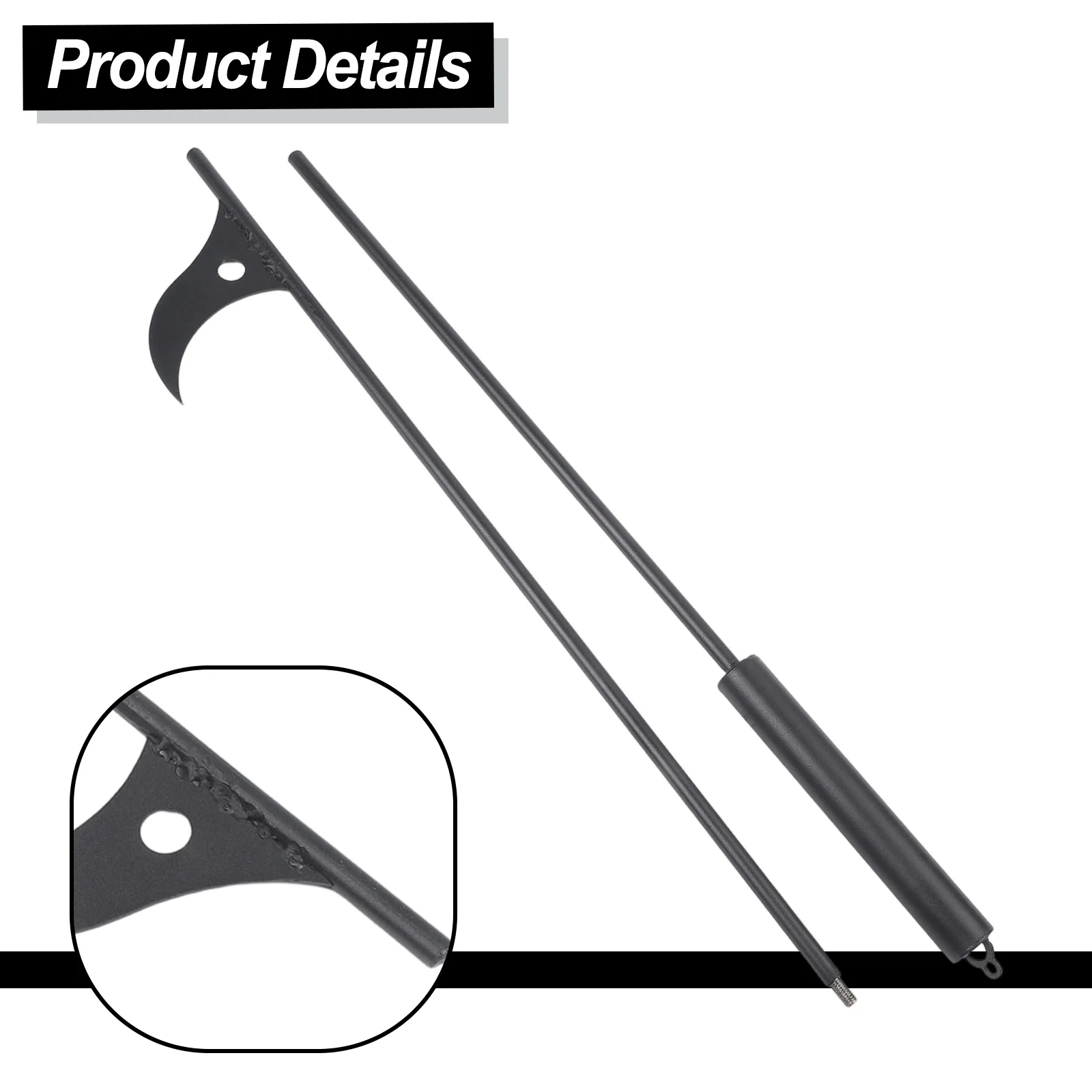 Fireplace fire tongs with wrought iron construction and long handle for safe use in fireplaces fire pits and wood stoves