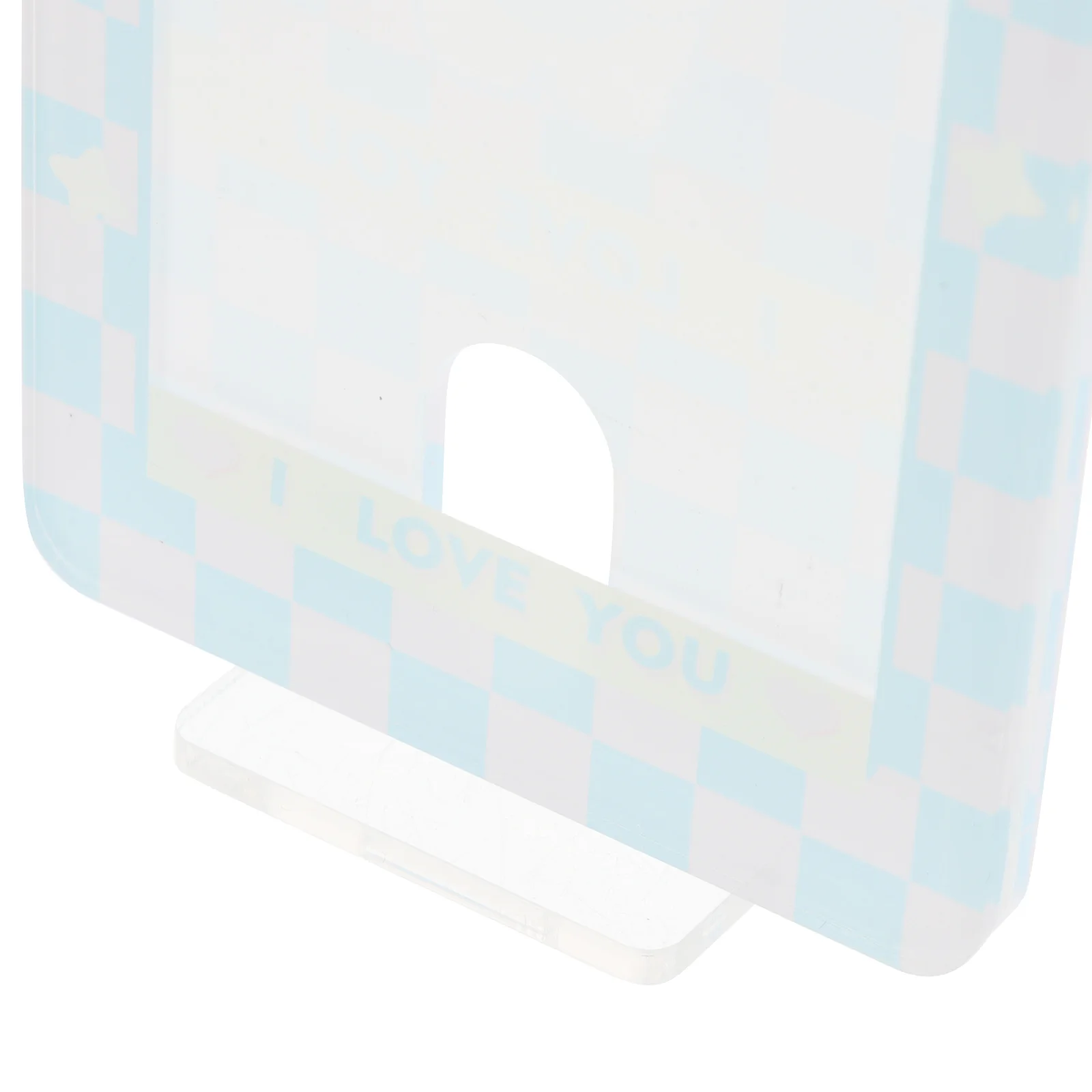 

Small Card Display Holder Compact Lightweight Plastic Badge Sleeve Smooth Edge Desktop Photo Stand For Office Home Decor