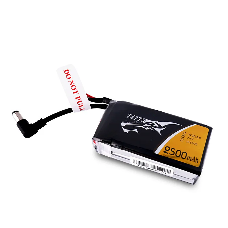 Aggiornamento 2500mAh 1C Tattu Lipo batteria 7.4V FPV Goggle batteria per RC Fatshark occhiali HDO FPV Drone parti 2s droni batteria