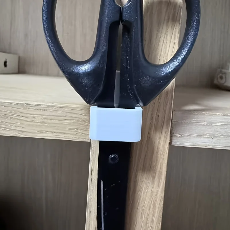 

Набор из 6 держателей для швейных ножниц с двусторонней лентой, компактное хранение для ножниц, пинцетов, распарывателей швов, черный, белый