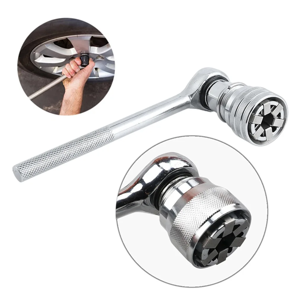 10-19mm Adjustable Universal Electric 3/8 Ratchet Wrench Sleeve Converter Extension Rod Socket For Car and Construction Work