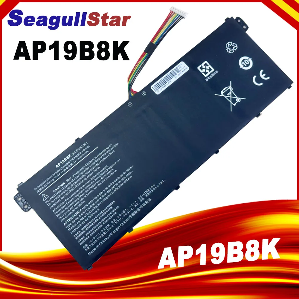 

AP19B8K 11,52 В 3831 мАч Аккумулятор для ноутбука Acer Aspire 3 A315-58 A317-52 A514-53 A515-56 CB315-3H A715-42 AP19B5K